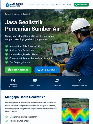 Jasa Geolistrik Sumur Jabodetabek
