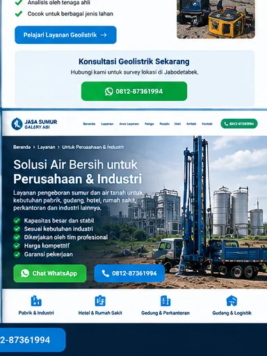 Jasa Sumur untuk Perusahaan & Industri